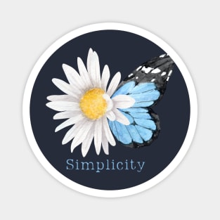 Simplicity Butterfly Blue Magnet